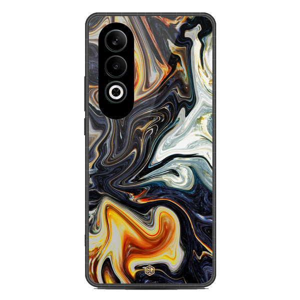 Marble Series Soft Phone Case - Metal Case - Design 1 - OnePlus Nord CE 4