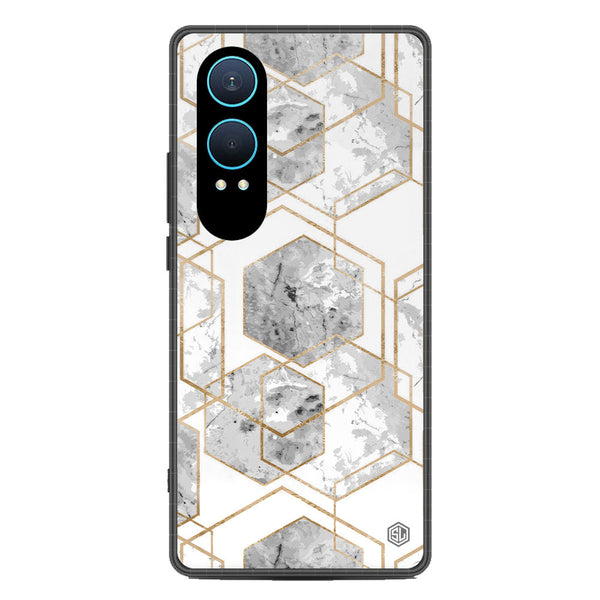 Stylish Marble Series Soft Phone Case - Metal Case - Design 2 - OnePlus Nord CE 4 Lite