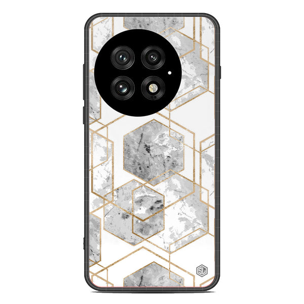 Stylish Marble Series Soft Phone Case - Metal Case - Design 2 - OnePlus 13
