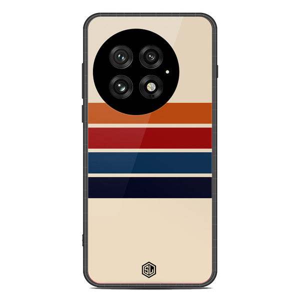 Retro Stripes Series Soft Phone Case - Metal Case - Design 3 - OnePlus 13