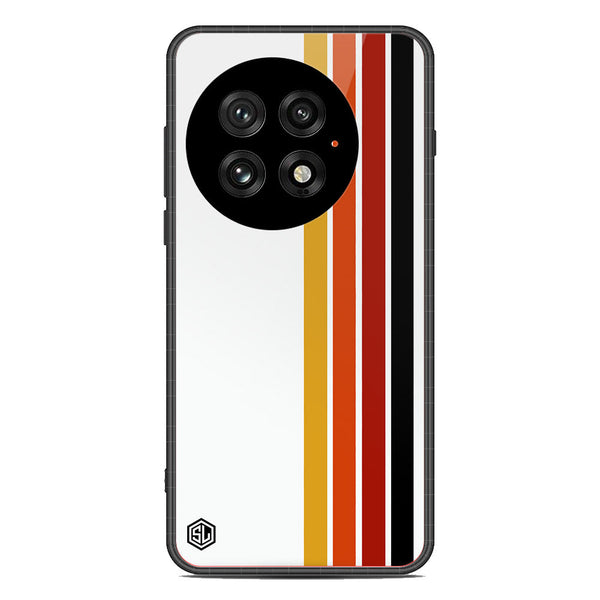 Retro Stripes Series Soft Phone Case - Metal Case - Design 4 - OnePlus 13