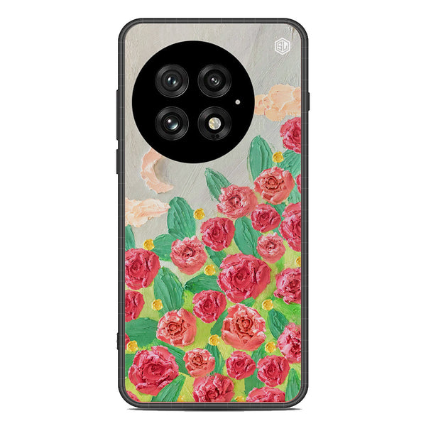 Floral Series Soft Phone Case - Metal Case - Design 10 - OnePlus 13