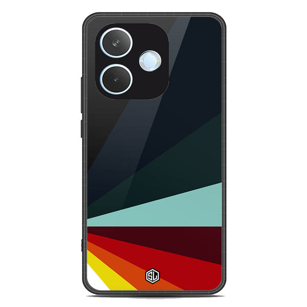 Retro Stripes Series Soft Phone Case - Metal Case - Design 1 - Oppo A5 Pro 5G