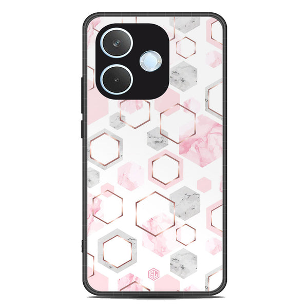Stylish Marble Series Soft Phone Case - Metal Case - Design 4 -Oppo A5 Pro 4G