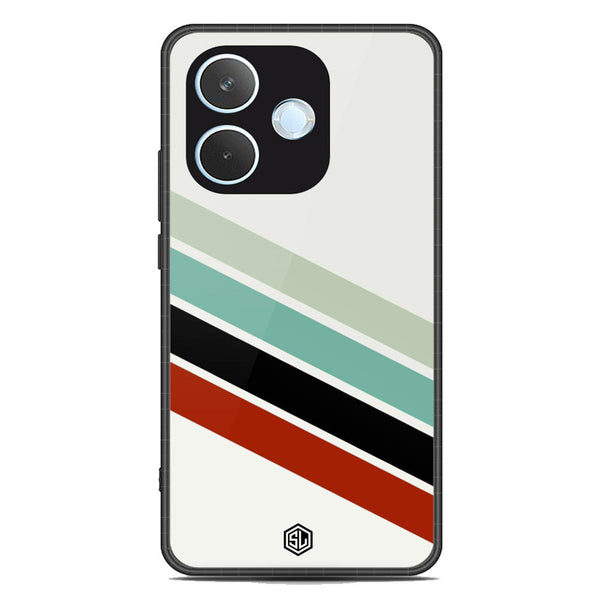 Retro Stripes Series Soft Phone Case - Metal Case - Design 2 -Oppo A5 Pro 4G