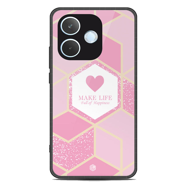 Happiness Series Soft Phone Case - Metal Case - Design 3 -Oppo A5 Pro 4G