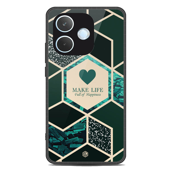 Happiness Series Soft Phone Case - Metal Case - Design 4 -Oppo A5 Pro 4G