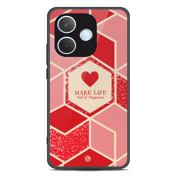 Happiness Series Soft Phone Case - Metal Case - Design 5 - Oppo A5 Pro 5G