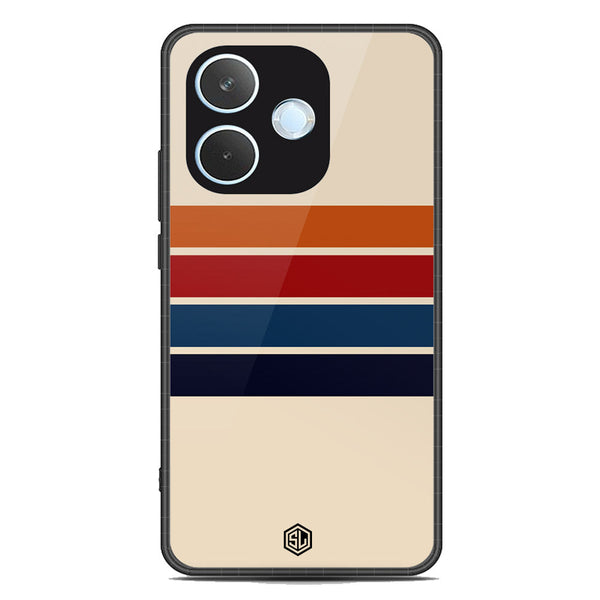 Retro Stripes Series Soft Phone Case - Metal Case - Design 3 -Oppo A5 Pro 4G