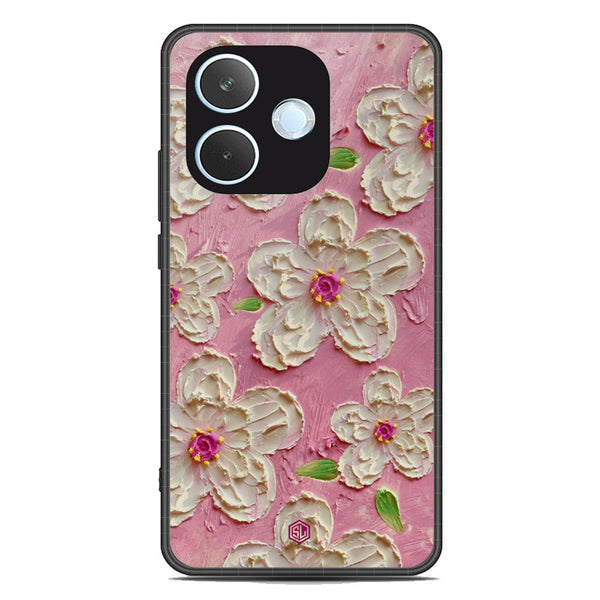 Floral Series Soft Phone Case - Metal Case - Design 5 - Oppo A5 Pro 5G
