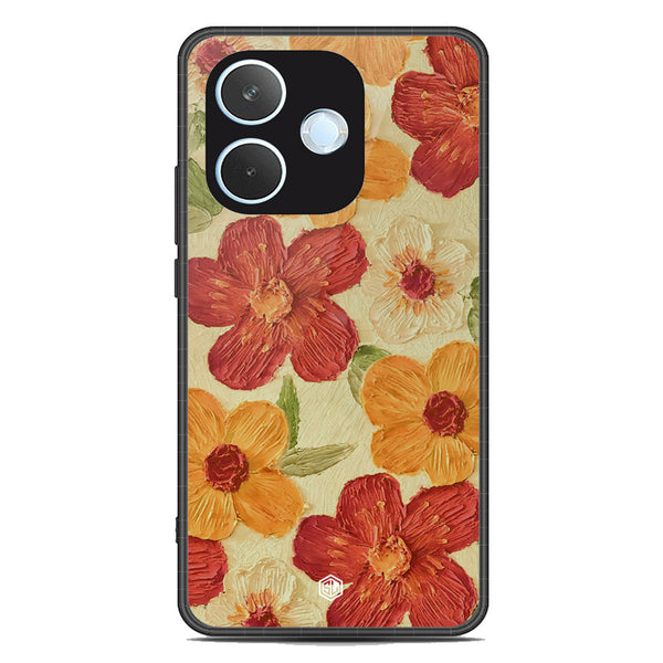 Floral Series Soft Phone Case - Metal Case - Design 6 - Oppo A5 Pro 5G