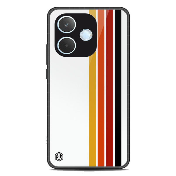 Retro Stripes Series Soft Phone Case - Metal Case - Design 4 - Oppo A5 Pro 5G