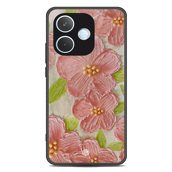 Floral Series Soft Phone Case - Metal Case - Design 9 - Oppo A5 Pro 5G