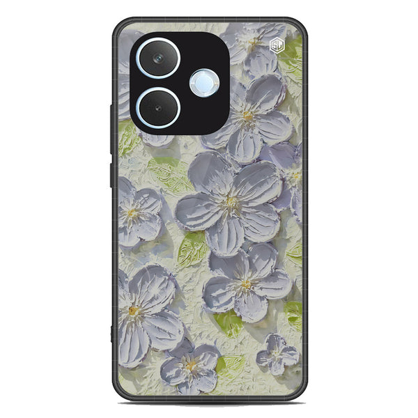 Floral Series Soft Phone Case - Metal Case - Design 12 -Oppo A5 Pro 4G