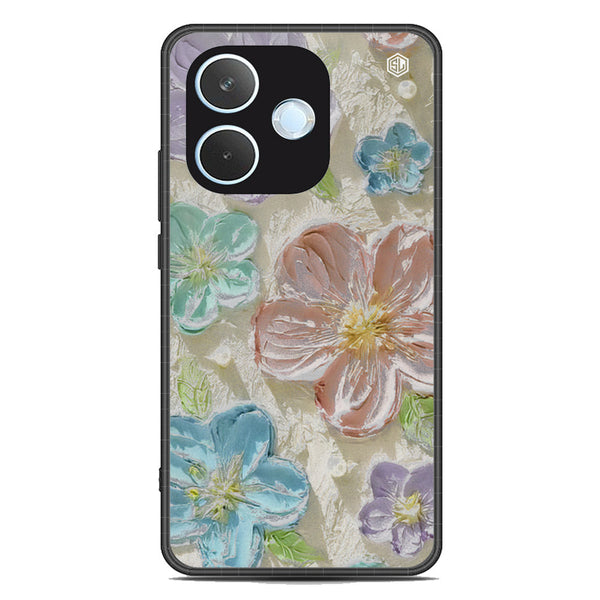 Floral Series Soft Phone Case - Metal Case - Design 14 -Oppo A5 Pro 4G
