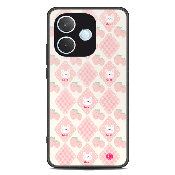 Cute Korean Design Series Soft Phone Case - Metal Case - Design 3 - Oppo A5 Pro 5G