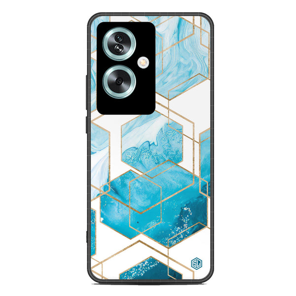 Stylish Marble Series Soft Phone Case - Metal Case - Design 1 - Oppo A79