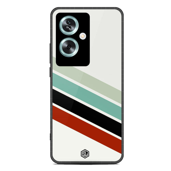 Retro Stripes Series Soft Phone Case - Metal Case - Design 2 - Oppo A79
