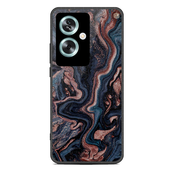 Marble Series Soft Phone Case - Metal Case - Design 4 - Oppo A79