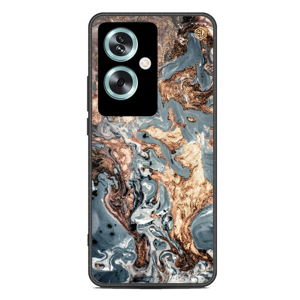 Marble Series Soft Phone Case - Metal Case - Design 5 - Oppo A79
