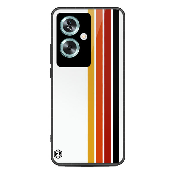 Retro Stripes Series Soft Phone Case - Metal Case - Design 4 - Oppo A79