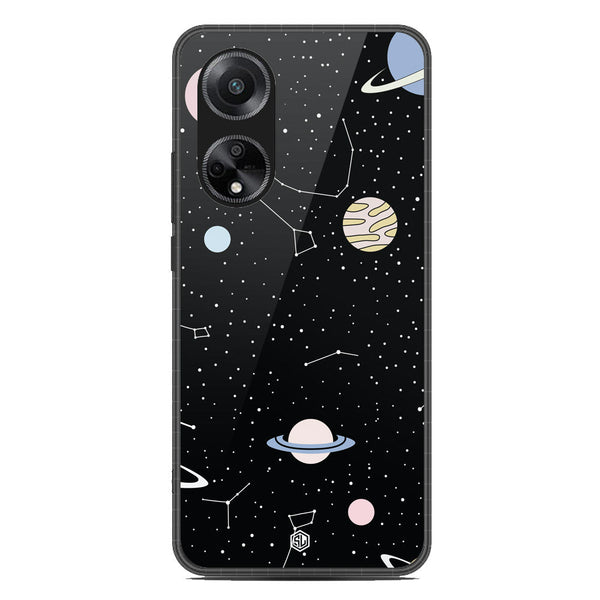 Space Series Soft Phone Case - Metal Case - Design 1 - Oppo A1