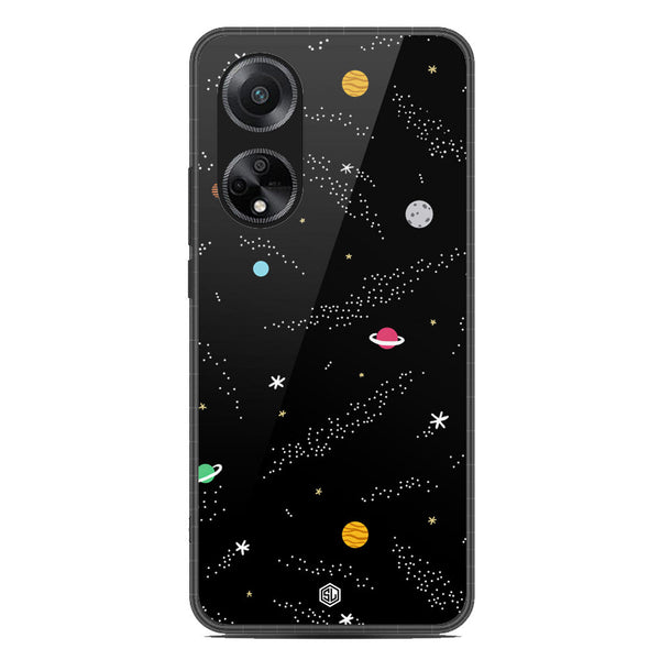 Space Series Soft Phone Case - Metal Case - Design 2 - Oppo A1