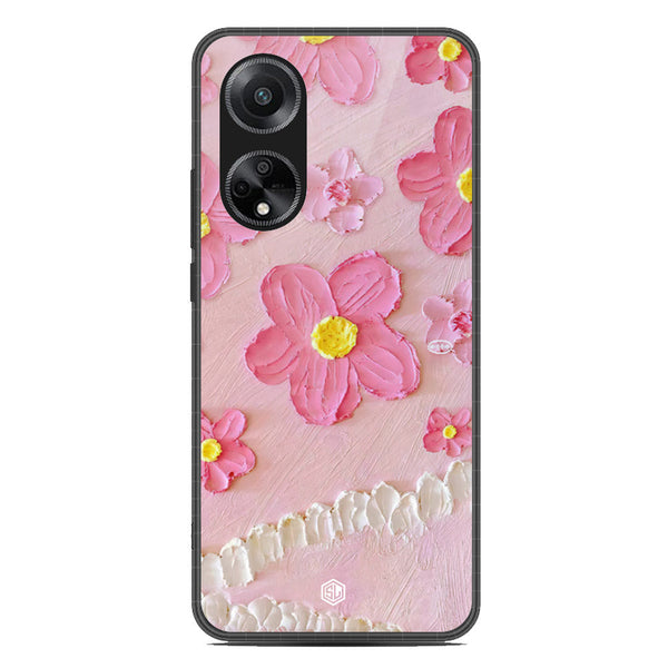 Floral Series Soft Phone Case - Metal Case - Design 2 - Oppo A1