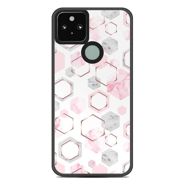 Stylish Marble Series Soft Phone Case - Metal Case - Design 4 - Google Pixel 5