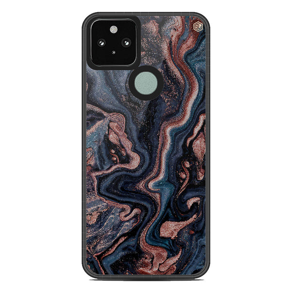 Marble Series Soft Phone Case - Premium Glass Case - Design 4 - Google Pixel 5
