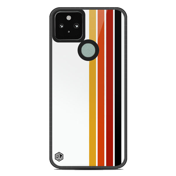 Retro Stripes Series Soft Phone Case - Metal Case - Design 4 - Google Pixel 5