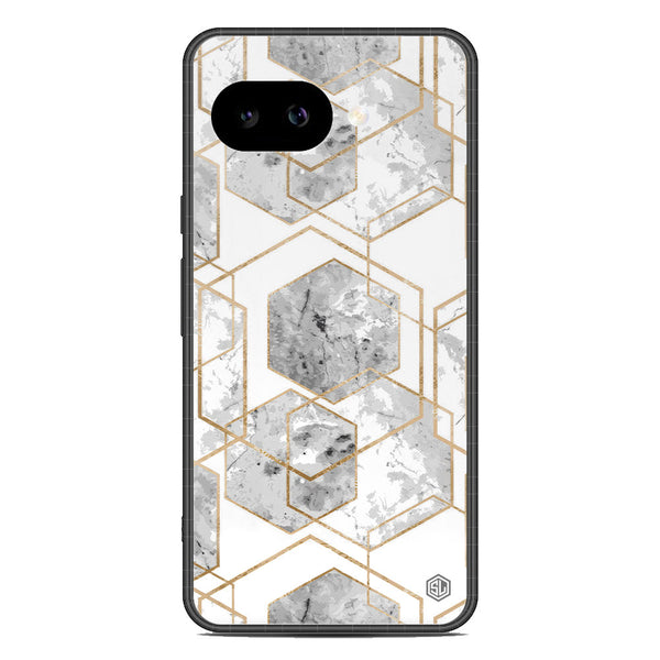 Stylish Marble Series Soft Phone Case - Metal Case - Design 2 - Google Pixel 9a