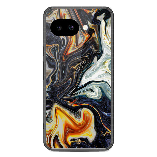 Marble Series Soft Phone Case - Metal Case - Design 1 - Google Pixel 9a