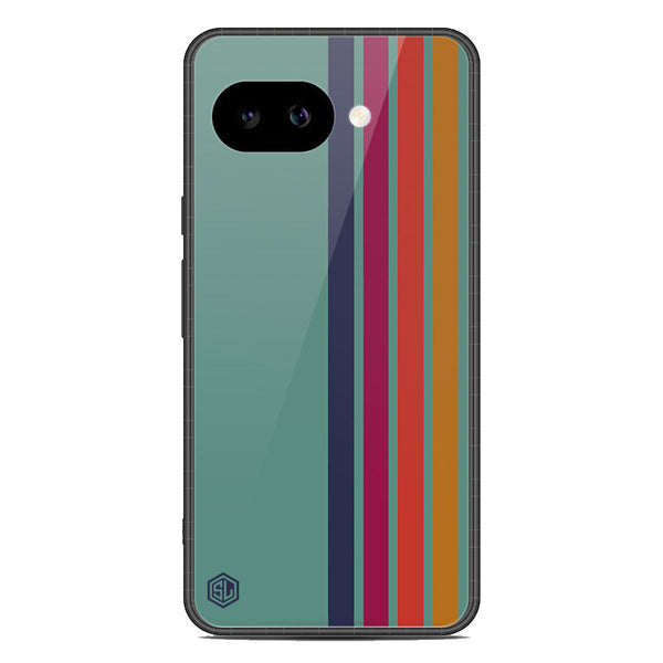 Retro Stripes Series Soft Phone Case - Metal Case - Design 5 - Google Pixel 9a