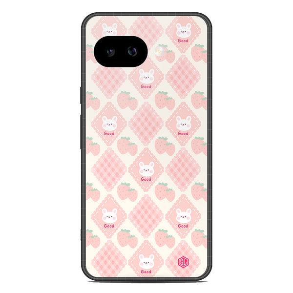 Cute Korean Design Series Soft Phone Case - Premium Glass Case - Design 3 - Google Pixel 9a