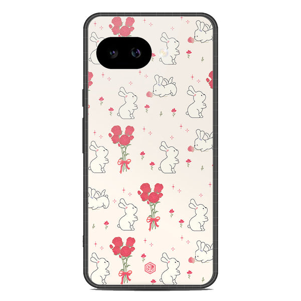 Cute Korean Design Series Soft Phone Case - Premium Glass Case - Design 6 - Google Pixel 9a