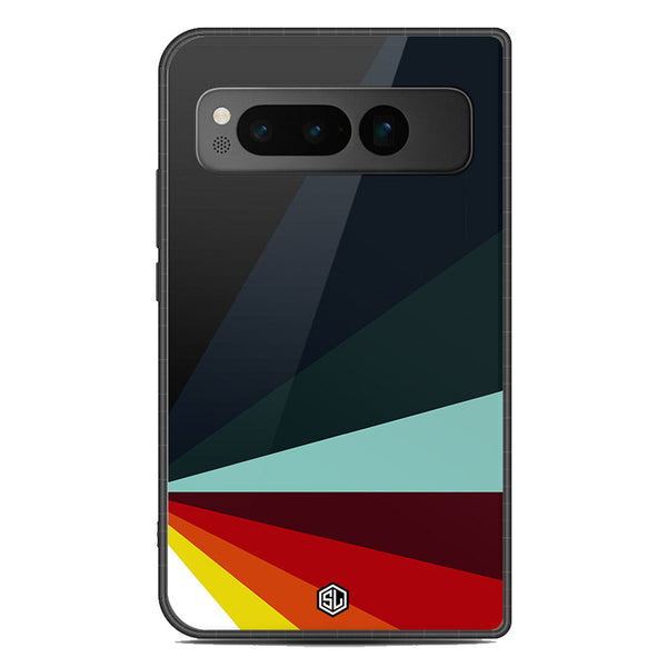 Retro Stripes Series Soft Phone Case - Metal Case - Design 1 - Google Pixel Fold