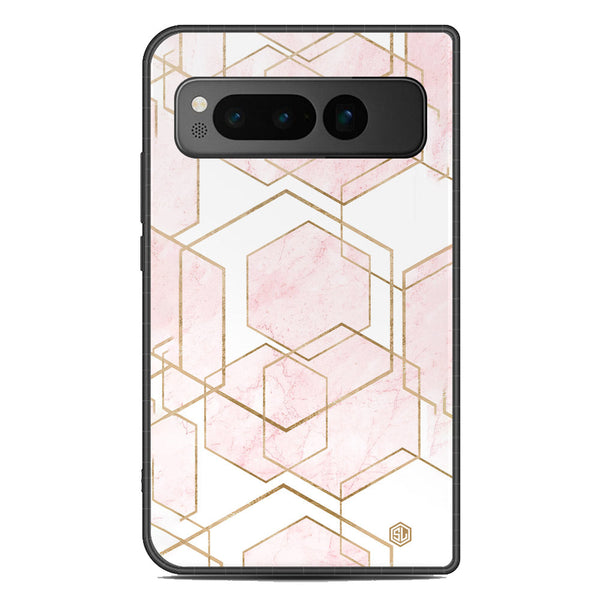 Stylish Marble Series Soft Phone Case - Metal Case - Design 3 - Google Pixel Fold