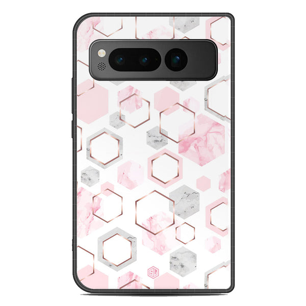 Stylish Marble Series Soft Phone Case - Metal Case - Design 4 - Google Pixel Fold