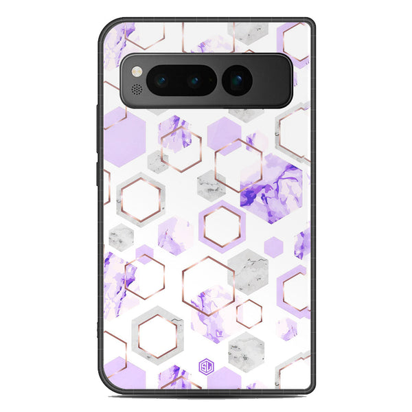 Stylish Marble Series Soft Phone Case - Metal Case - Design 5 - Google Pixel Fold
