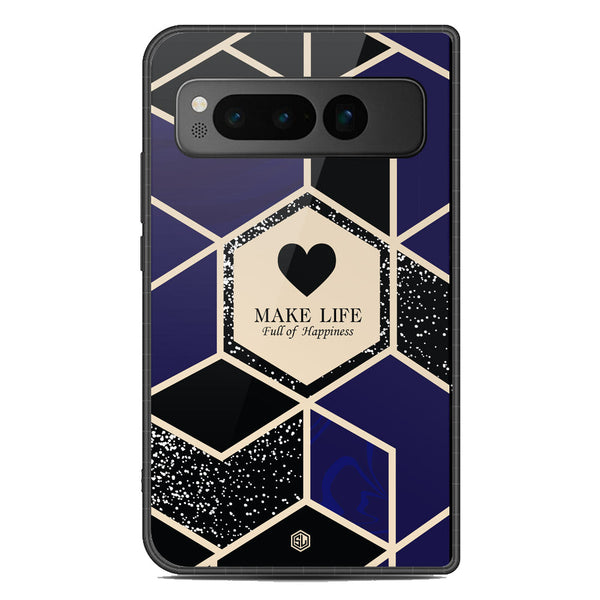 Happiness Series Soft Phone Case - Metal Case - Design 1 - Google Pixel Fold