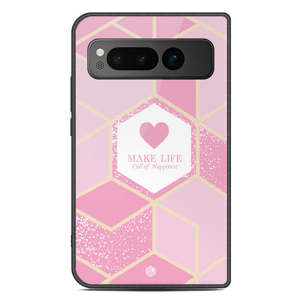 Happiness Series Soft Phone Case - Metal Case - Design 3 - Google Pixel Fold