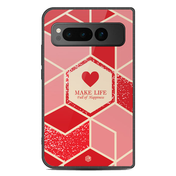 Happiness Series Soft Phone Case - Metal Case - Design 5 - Google Pixel Fold