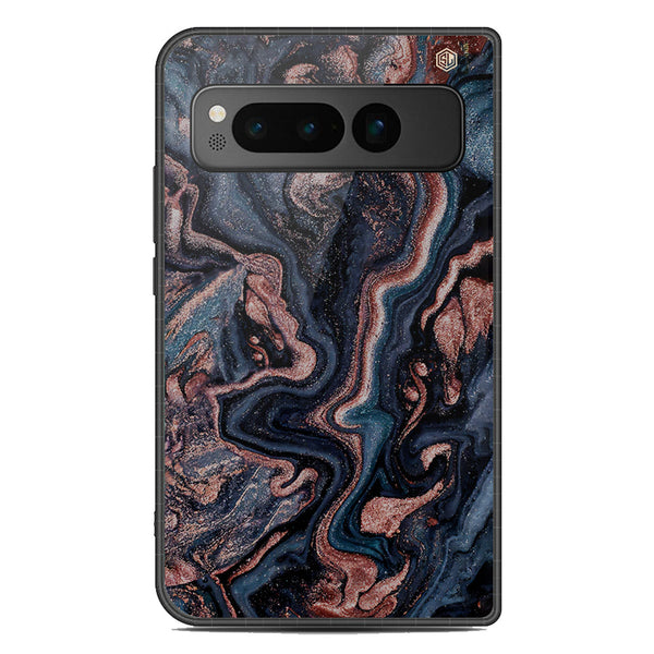 Marble Series Soft Phone Case - Metal Case - Design 4 - Google Pixel Fold