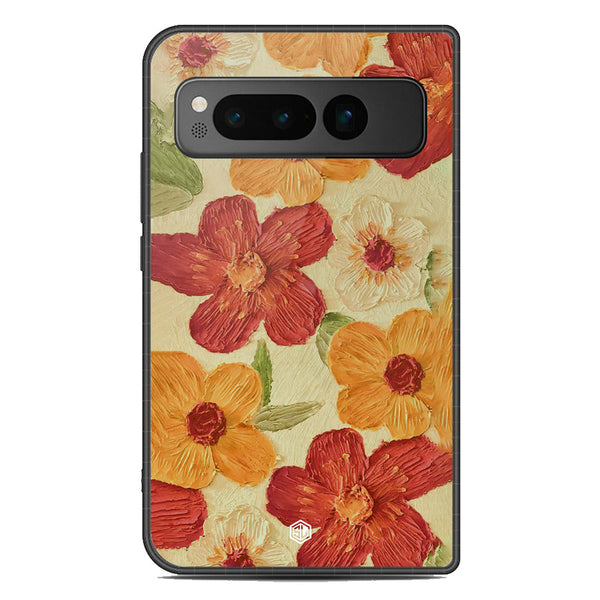 Floral Series Soft Phone Case - Metal Case - Design 6 - Google Pixel Fold