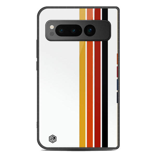 Retro Stripes Series Soft Phone Case - Metal Case - Design 4 - Google Pixel Fold
