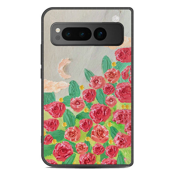Floral Series Soft Phone Case - Metal Case - Design 10 - Google Pixel Fold