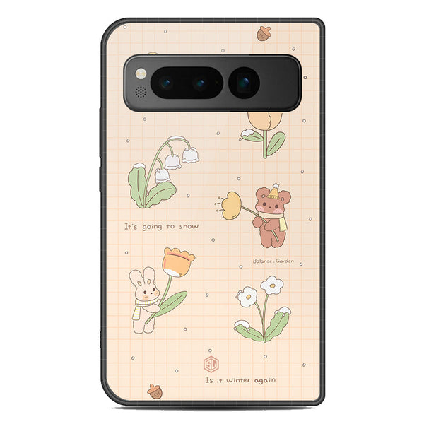 Cute Korean Design Series Soft Phone Case - Metal Case - Design 4 - Google Pixel Fold