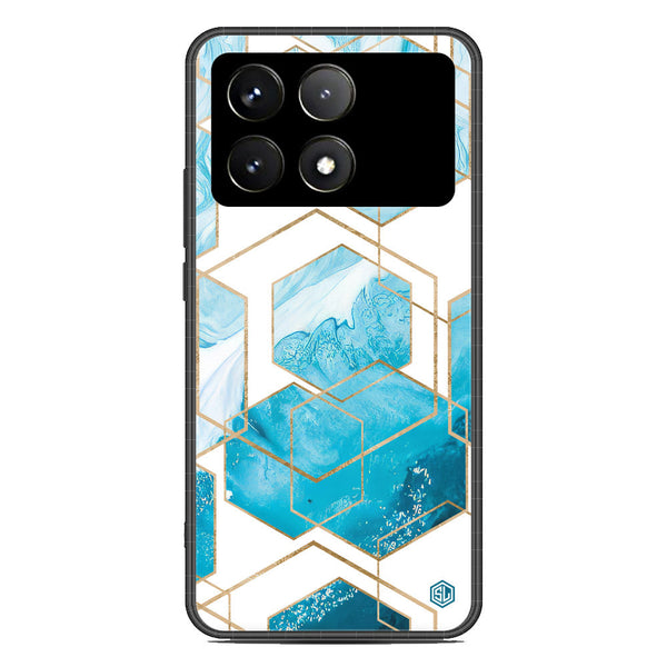 Stylish Marble Series Soft Phone Case - Premium Glass Case - Design 1 - Xiaomi Poco X6 Pro