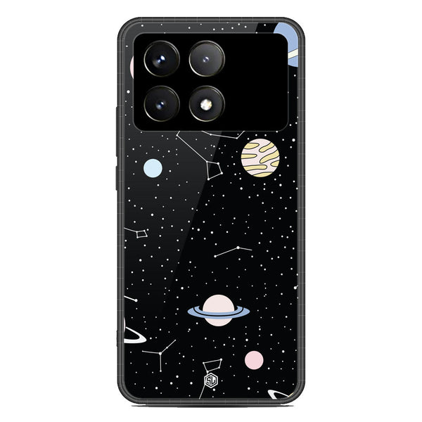 Space Series Soft Phone Case - Premium Glass Case - Design 1 - Xiaomi Poco X6 Pro